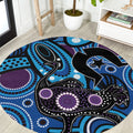 Emu NAIDOC 2024 Round Carpet Aboriginal Art Style