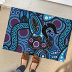 Emu NAIDOC 2024 Rubber Doormat Aboriginal Art Style