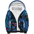 Emu NAIDOC 2024 Sherpa Hoodie Aboriginal Art Style