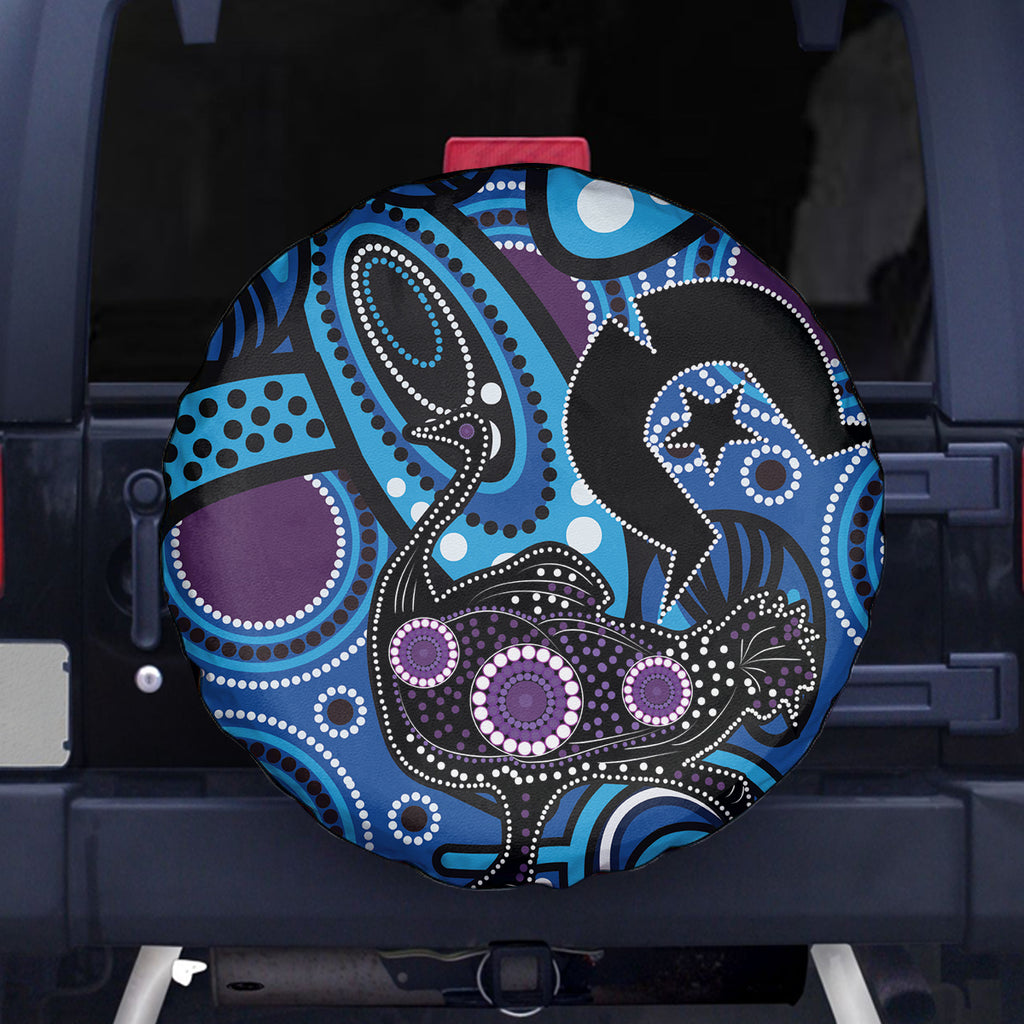 Emu NAIDOC 2024 Spare Tire Cover Aboriginal Art Style