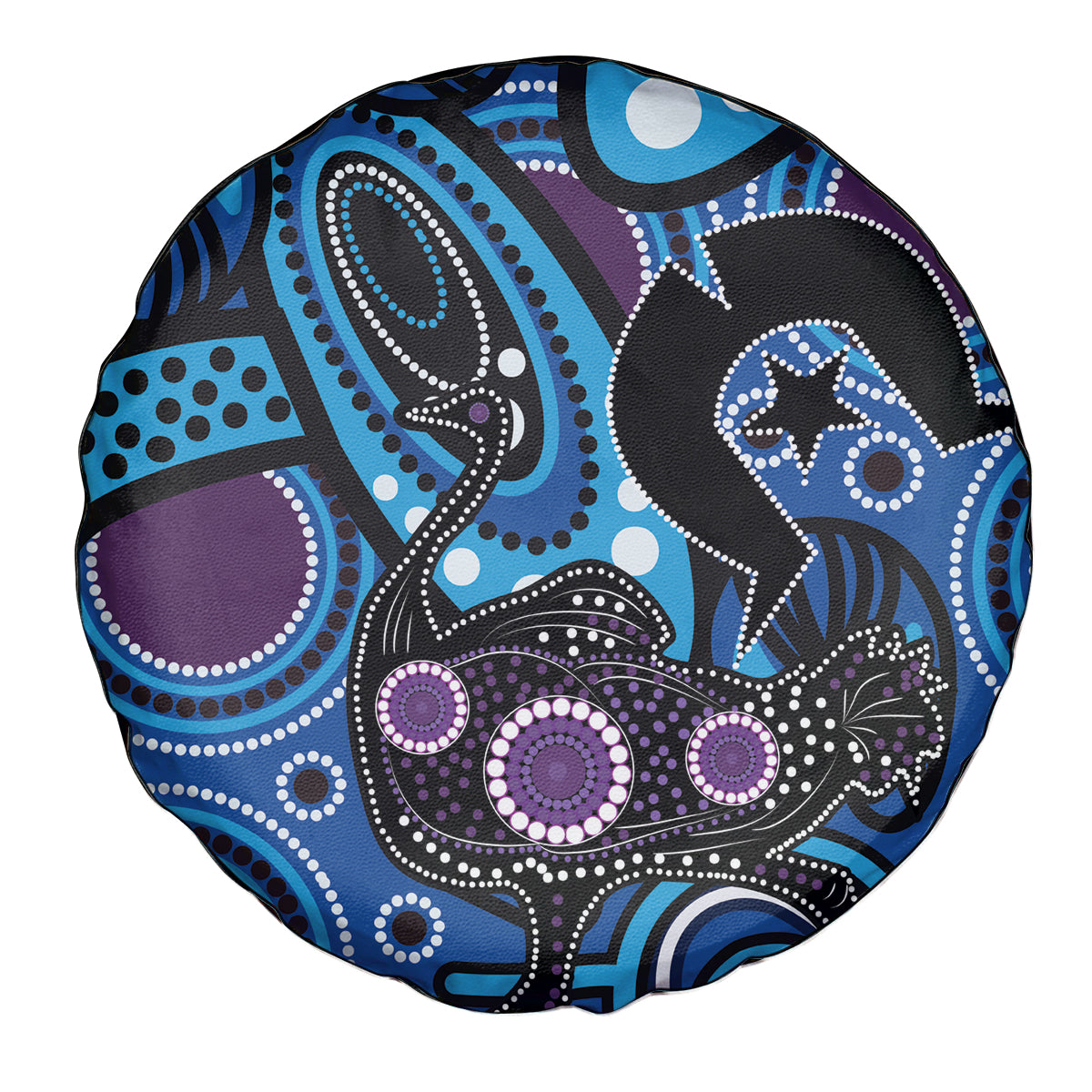 Emu NAIDOC 2024 Spare Tire Cover Aboriginal Art Style