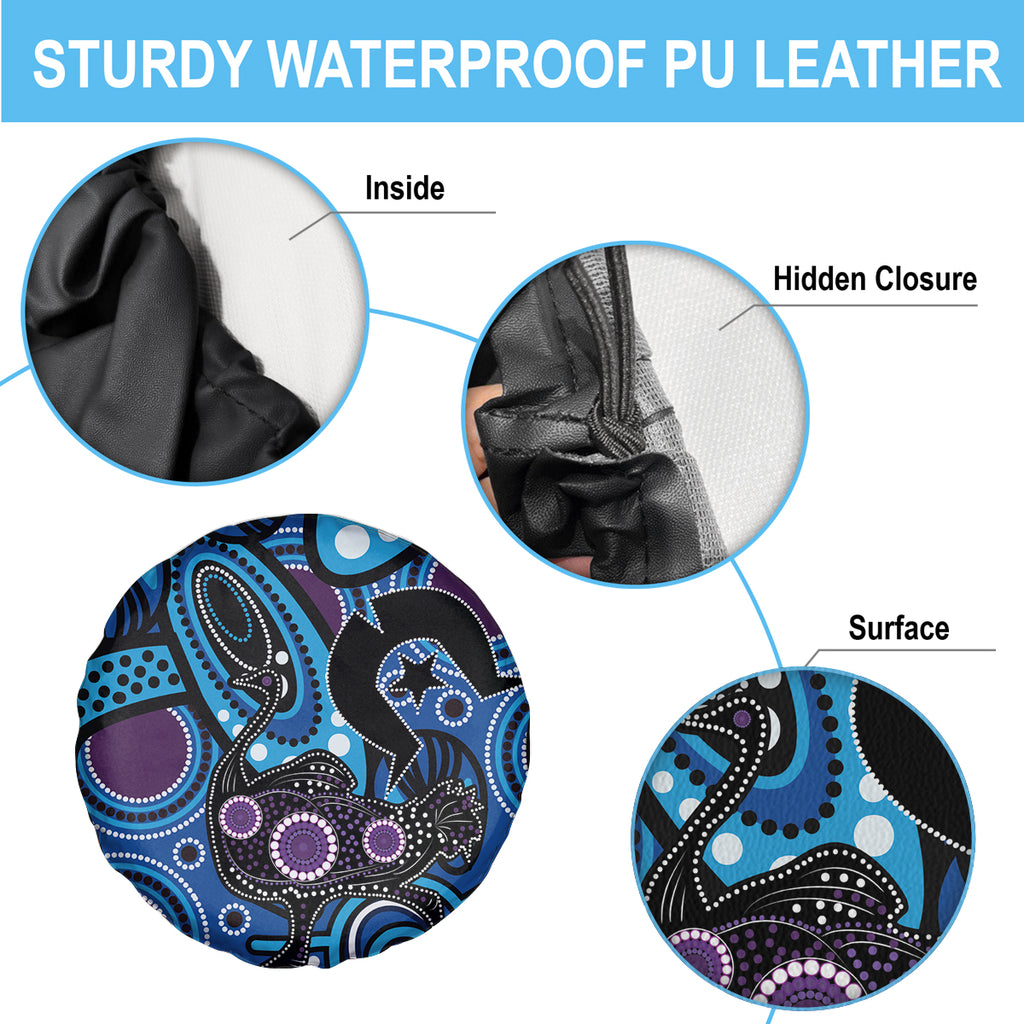 Emu NAIDOC 2024 Spare Tire Cover Aboriginal Art Style