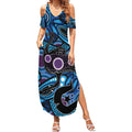 Emu NAIDOC 2024 Summer Maxi Dress Aboriginal Art Style