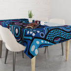 Emu NAIDOC 2024 Tablecloth Aboriginal Art Style
