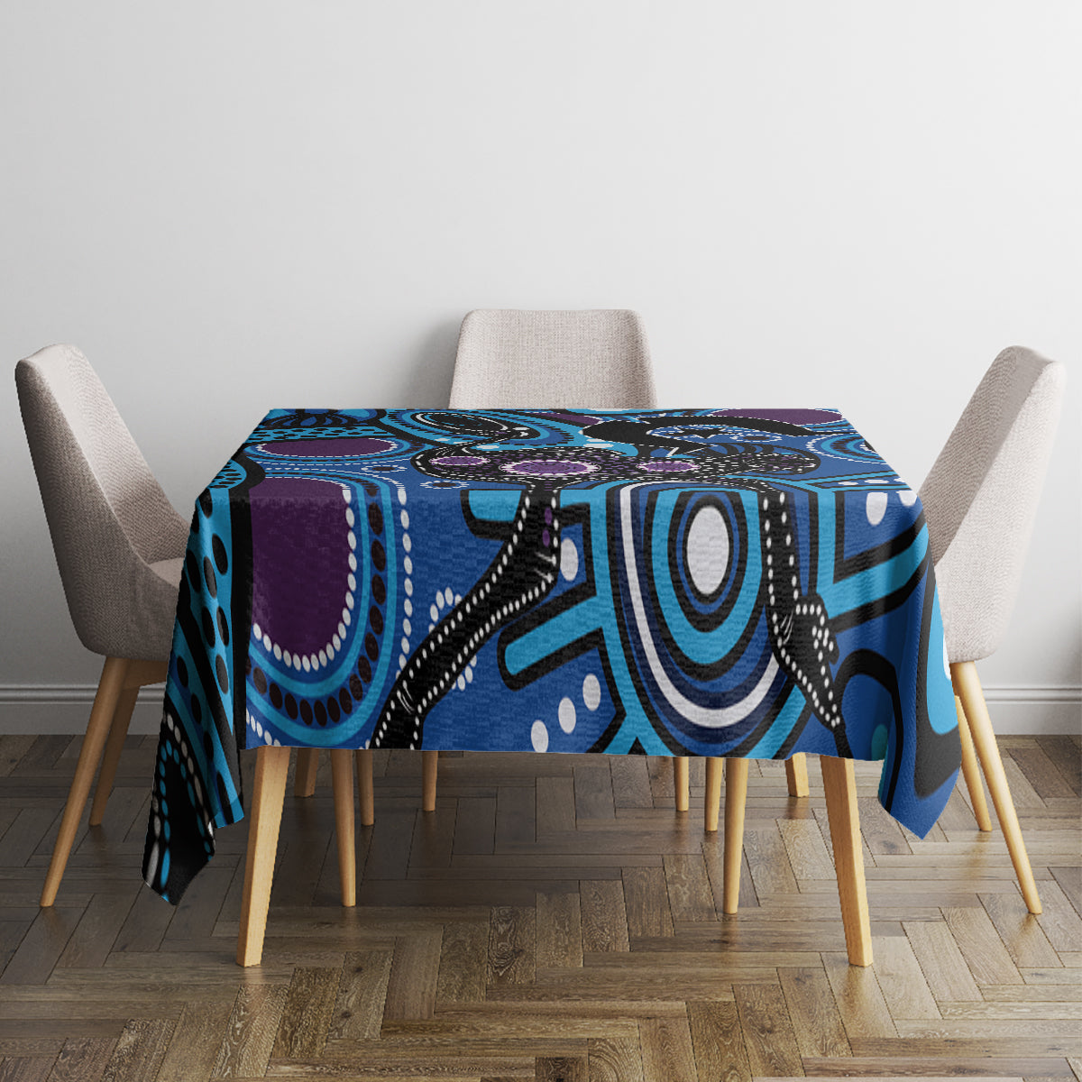 Emu NAIDOC 2024 Tablecloth Aboriginal Art Style