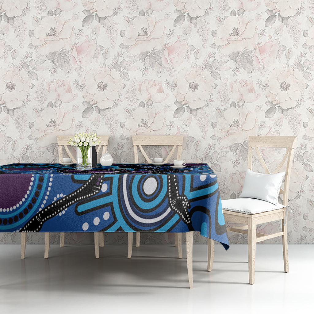 Emu NAIDOC 2024 Tablecloth Aboriginal Art Style