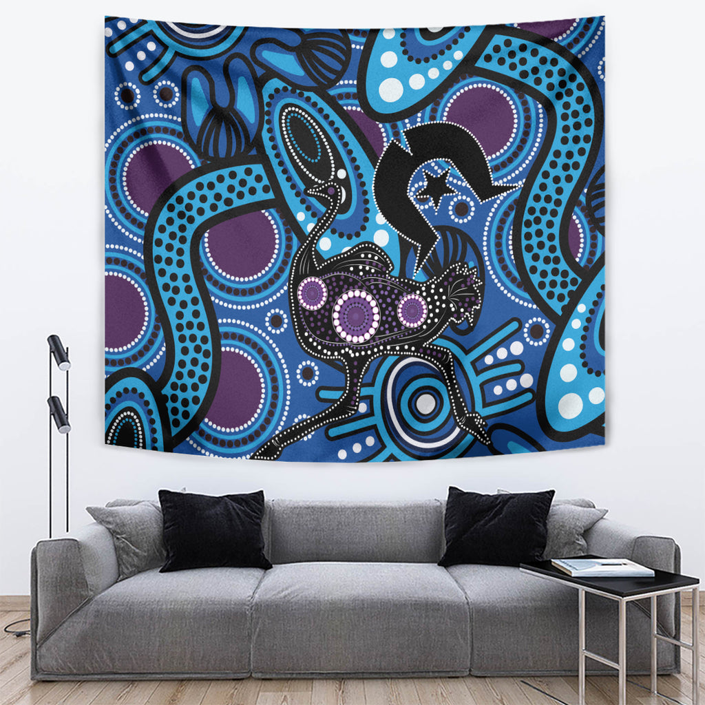 Emu NAIDOC 2024 Tapestry Aboriginal Art Style