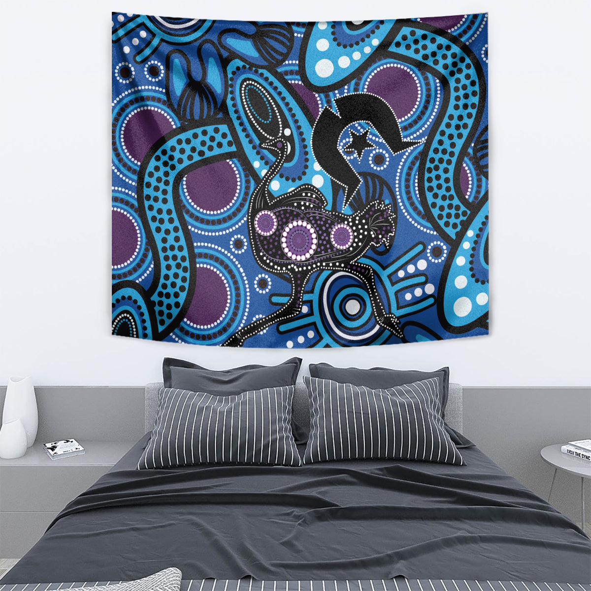 Emu NAIDOC 2024 Tapestry Aboriginal Art Style