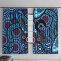 Emu NAIDOC 2024 Window Curtain Aboriginal Art Style