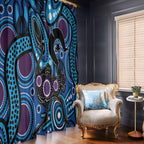 Emu NAIDOC 2024 Window Curtain Aboriginal Art Style