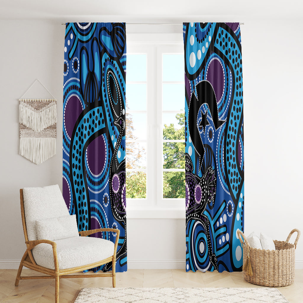 Emu NAIDOC 2024 Window Curtain Aboriginal Art Style