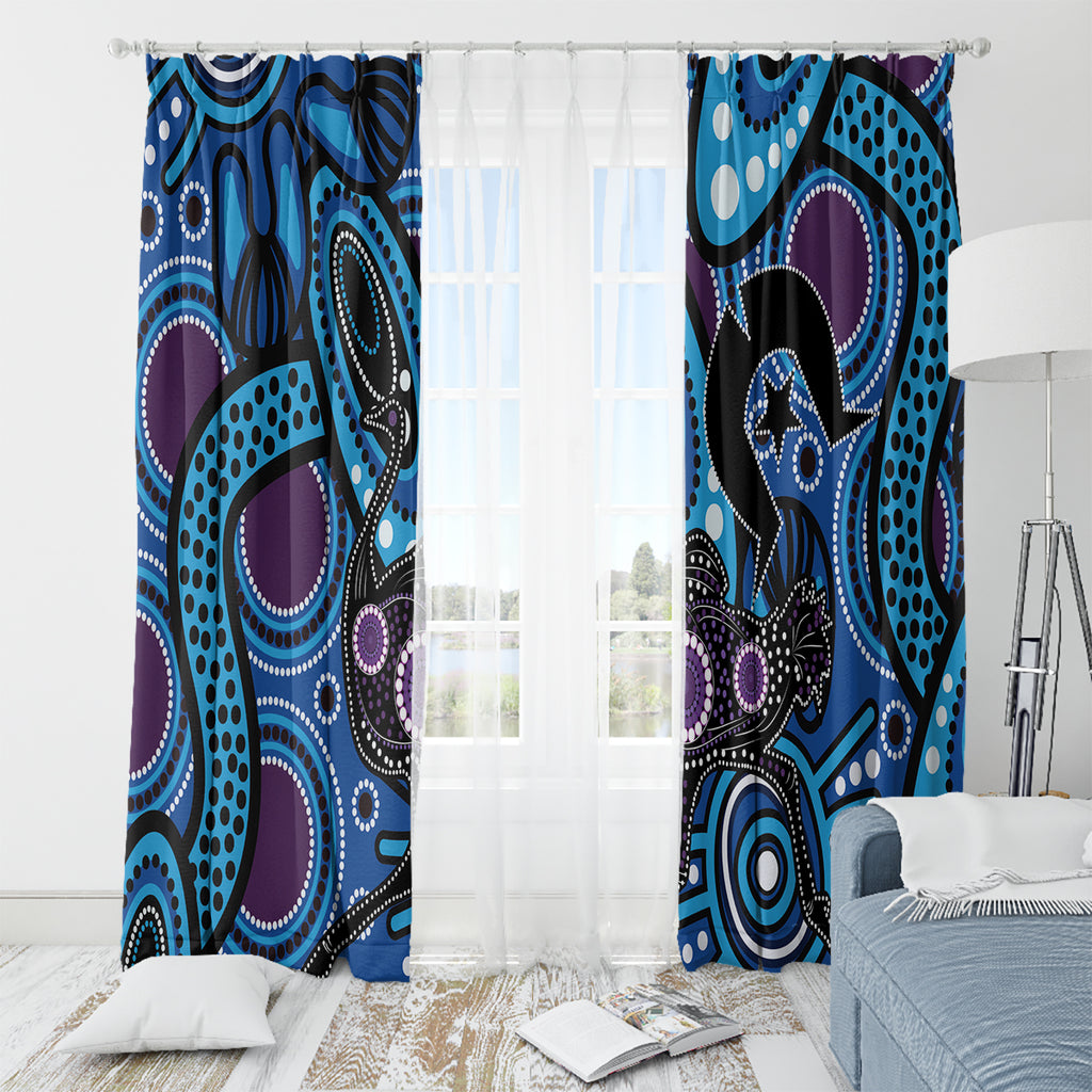 Emu NAIDOC 2024 Window Curtain Aboriginal Art Style