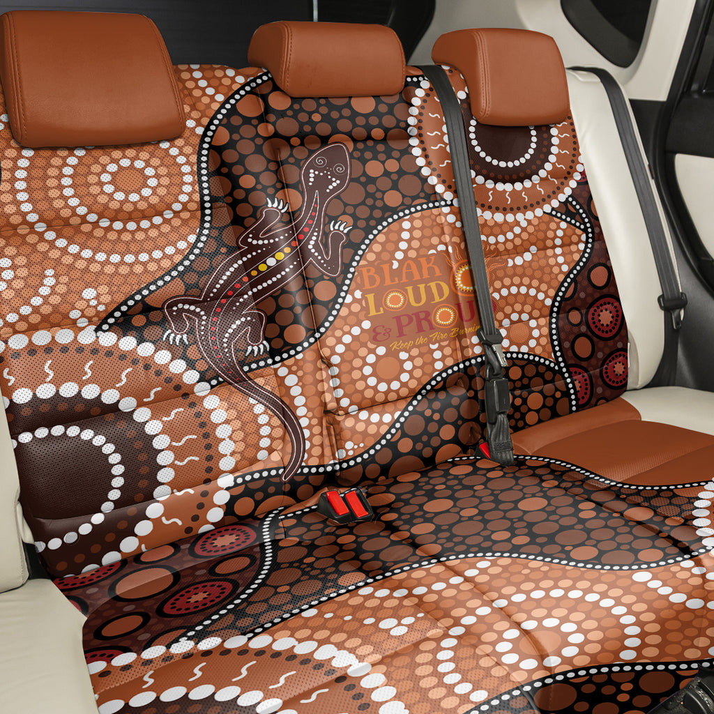 Lizard NAIDOC 2024 Back Car Seat Cover Aboriginal Art Style