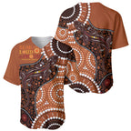 Lizard NAIDOC 2024 Baseball Jersey Aboriginal Art Style