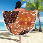 Lizard NAIDOC 2024 Beach Blanket Aboriginal Art Style