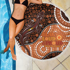 Lizard NAIDOC 2024 Beach Blanket Aboriginal Art Style