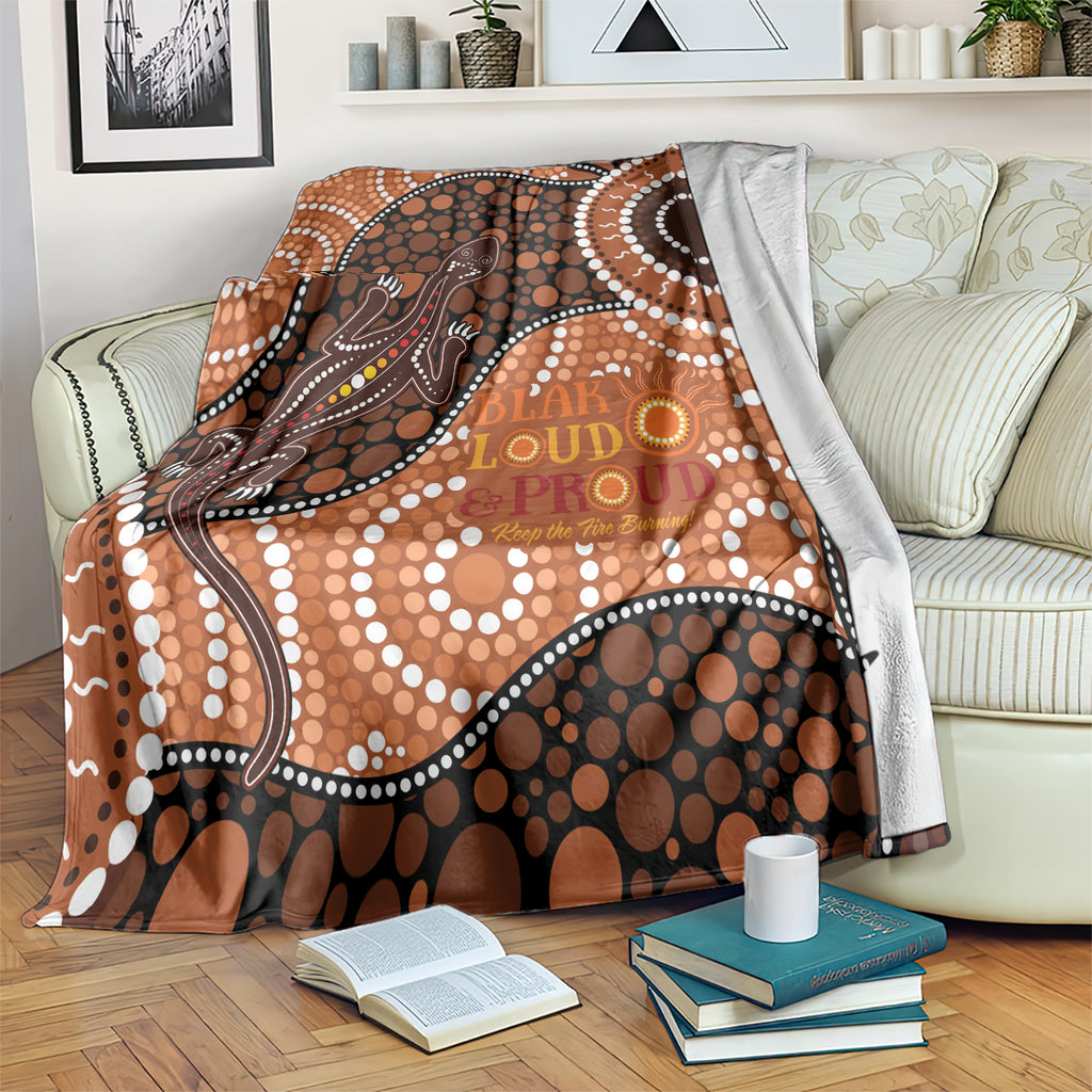 Lizard NAIDOC 2024 Blanket Aboriginal Art Style