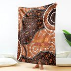 Lizard NAIDOC 2024 Blanket Aboriginal Art Style