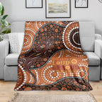 Lizard NAIDOC 2024 Blanket Aboriginal Art Style