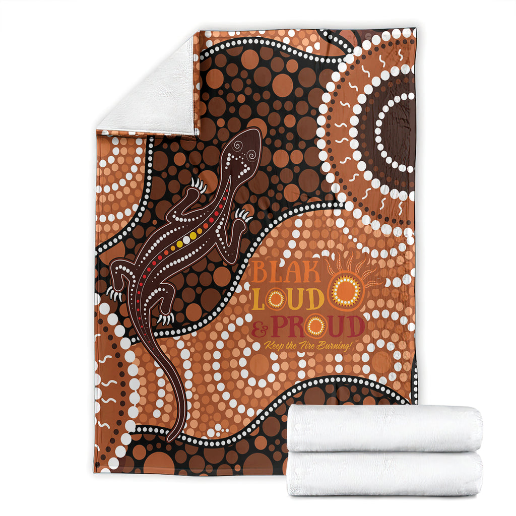 Lizard NAIDOC 2024 Blanket Aboriginal Art Style