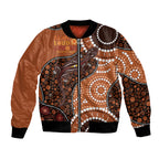 Lizard NAIDOC 2024 Bomber Jacket Aboriginal Art Style