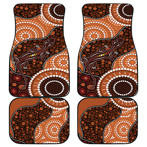 Lizard NAIDOC 2024 Car Mats Aboriginal Art Style