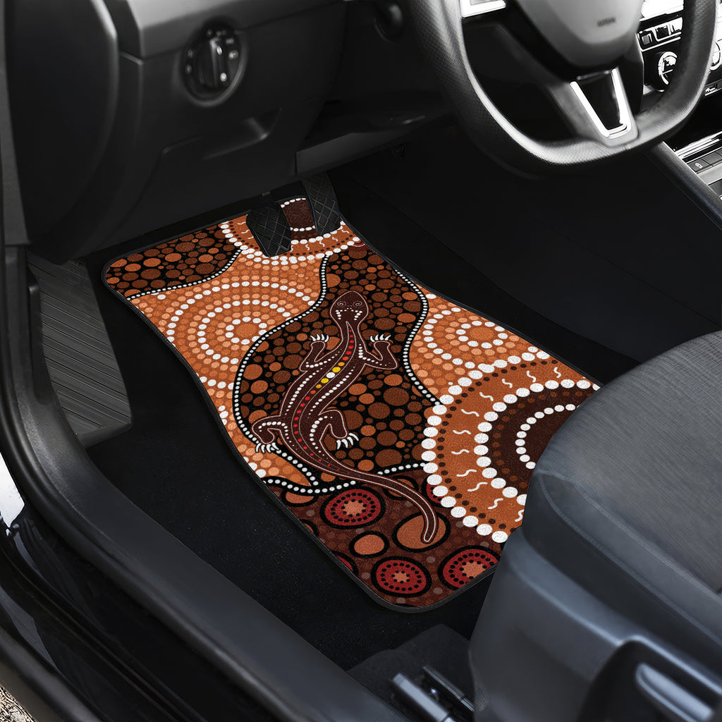 Lizard NAIDOC 2024 Car Mats Aboriginal Art Style