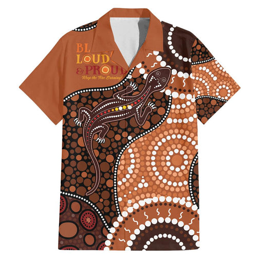 Lizard NAIDOC 2024 Family Matching Mermaid Dress and Hawaiian Shirt Aboriginal Art Style