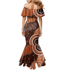 Lizard NAIDOC 2024 Family Matching Mermaid Dress and Hawaiian Shirt Aboriginal Art Style