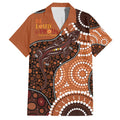 Lizard NAIDOC 2024 Family Matching Short Sleeve Bodycon Dress and Hawaiian Shirt Aboriginal Art Style