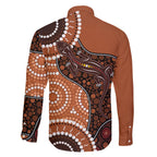 Lizard NAIDOC 2024 Family Matching Summer Maxi Dress and Hawaiian Shirt Aboriginal Art Style
