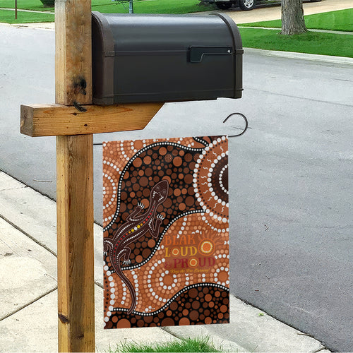 Lizard NAIDOC 2024 Garden Flag Aboriginal Art Style