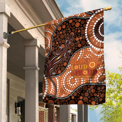 Lizard NAIDOC 2024 Garden Flag Aboriginal Art Style