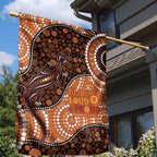 Lizard NAIDOC 2024 Garden Flag Aboriginal Art Style