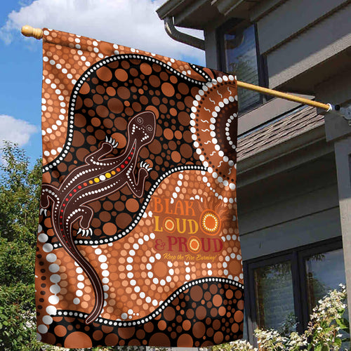 Lizard NAIDOC 2024 Garden Flag Aboriginal Art Style