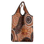 Lizard NAIDOC 2024 Grocery Bag Aboriginal Art Style