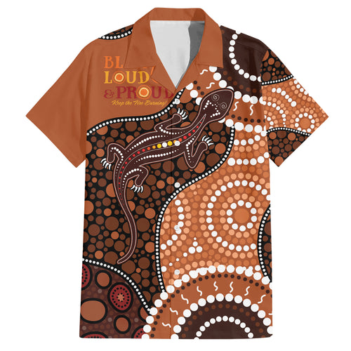 Lizard NAIDOC 2024 Hawaiian Shirt Aboriginal Art Style