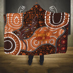Lizard NAIDOC 2024 Hooded Blanket Aboriginal Art Style