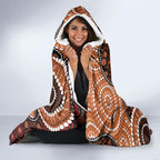 Lizard NAIDOC 2024 Hooded Blanket Aboriginal Art Style