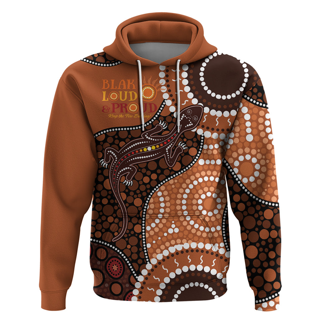 Lizard NAIDOC 2024 Hoodie Aboriginal Art Style