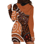 Lizard NAIDOC 2024 Hoodie Dress Aboriginal Art Style