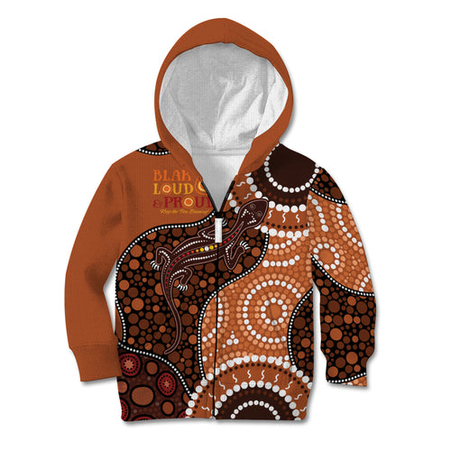Lizard NAIDOC 2024 Kid Hoodie Aboriginal Art Style