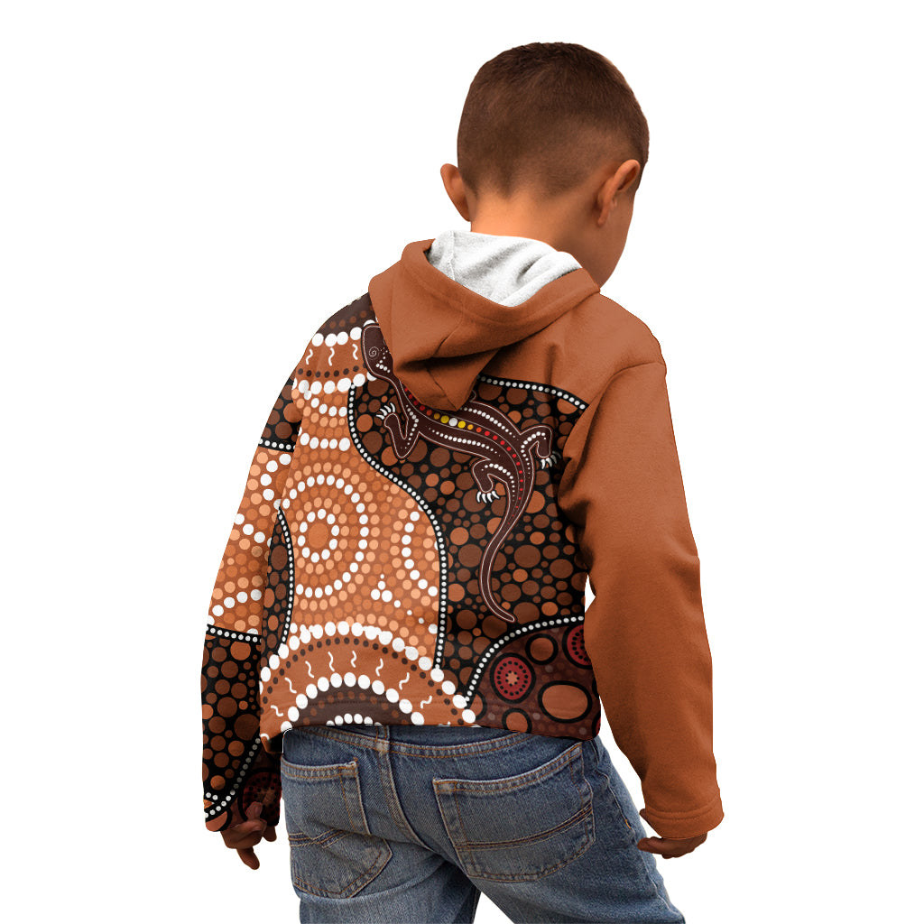 Lizard NAIDOC 2024 Kid Hoodie Aboriginal Art Style