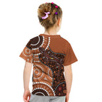 Lizard NAIDOC 2024 Kid T Shirt Aboriginal Art Style