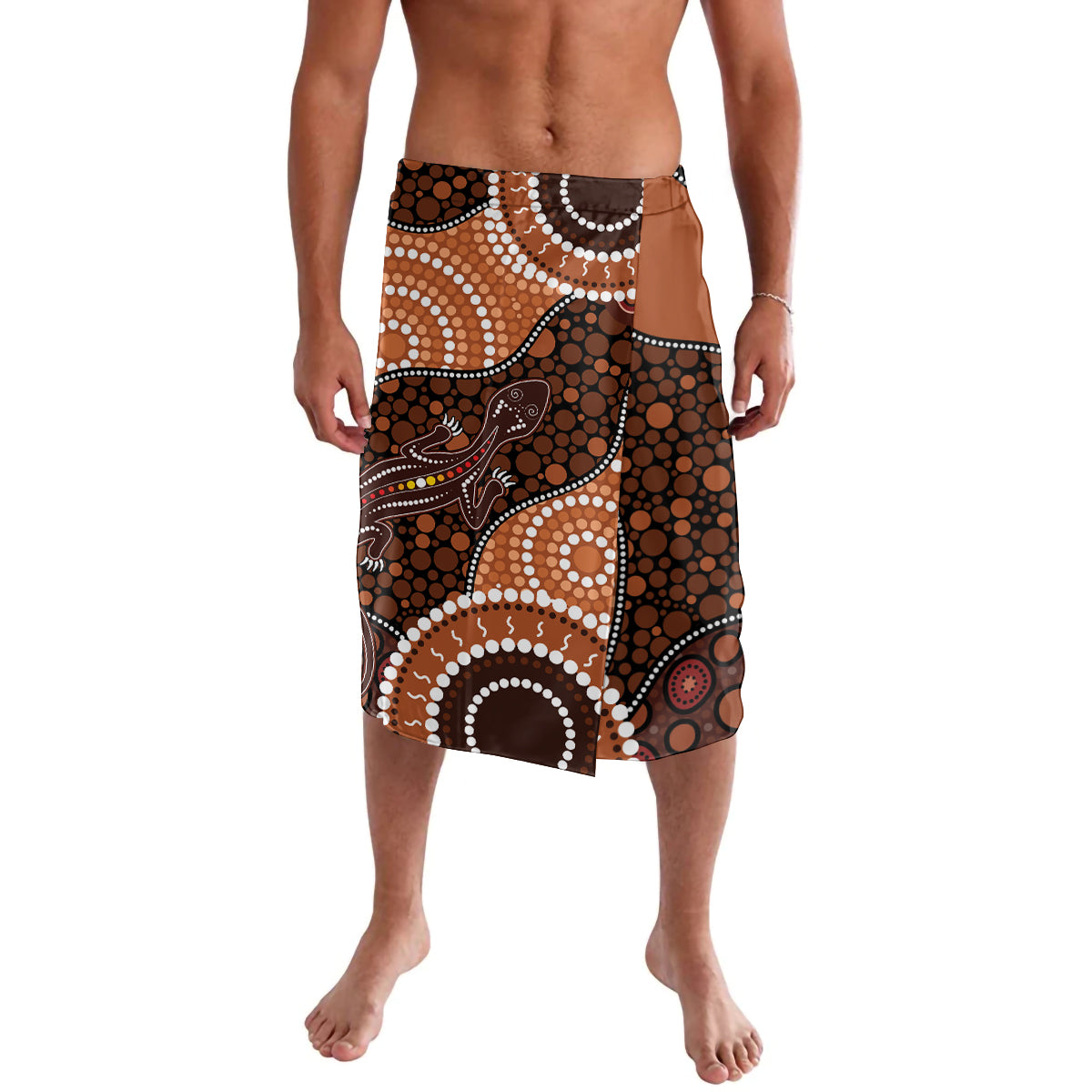 Lizard NAIDOC 2024 Lavalava Aboriginal Art Style
