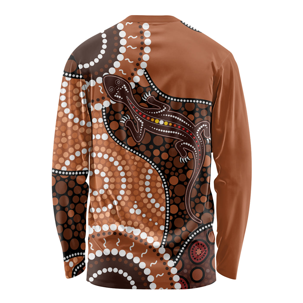Lizard NAIDOC 2024 Long Sleeve Shirt Aboriginal Art Style