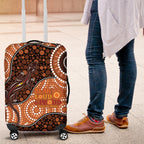Lizard NAIDOC 2024 Luggage Cover Aboriginal Art Style
