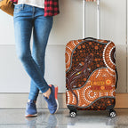 Lizard NAIDOC 2024 Luggage Cover Aboriginal Art Style
