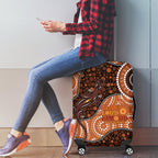 Lizard NAIDOC 2024 Luggage Cover Aboriginal Art Style