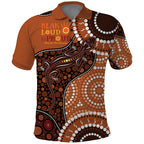 Lizard NAIDOC 2024 Polo Shirt Aboriginal Art Style
